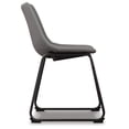 thumbnail image 4 of Signature Design by Ashley Centiar Urban Industrial Faux Leather Bucket Dining Chair, Set of 2, Gray, 4 of 6