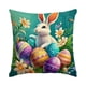 thumbnail image 2 of Uuiauoio Easter Bunny Pillow Cover 18 x 18inch Cute Rabbit Bunny Easter Decor Throw Pillow Case Cushion Cover Spring Season's Decorations for Home Sofa Bed, 2 of 7