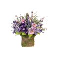thumbnail image 2 of BOSCEAE Purple Lavender Basket Garland, Simulation Flower Door Hanging for Lovers & Mother's Day Gift, Realistic Faux Floral Scene Decoration, 2 of 6