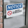 thumbnail image 4 of (2 Pack) No Gum No Metal Cleats No Shelled Nuts Sign, 4 of 7
