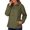 Army Green, variant on Sentmoon Running Jacket Plus Size Hooded Neck Long Sleeve Womens Winter Coats Zipper Solid Color Windproof Waterproof Women Clothing Fall and Winter Active for Running and Hiking