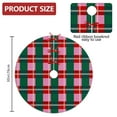 thumbnail image 2 of 30 Inch Christmas Tree Skirt – Velvet Plush Tree Mat, Soft Thickened Polyester with Red Ties, Single-Sided Printing, Available in 30in/36in/48in, Perfect for Holiday Xmas Tree Decoration, 2 of 7