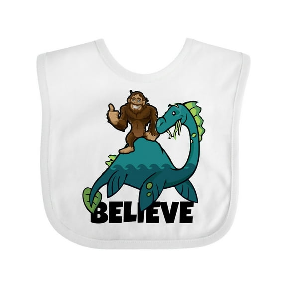 Inktastic Believe Boys or Girls Baby Bib