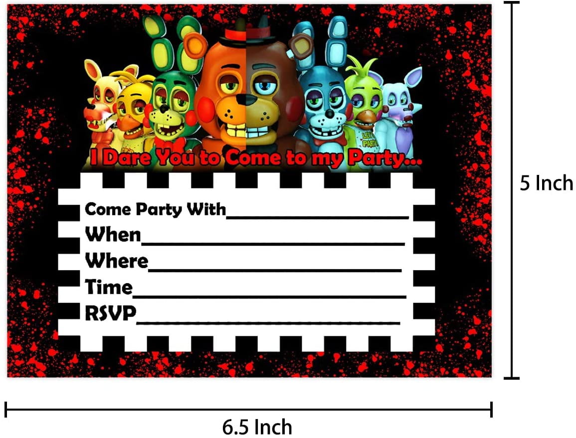 Paper &amp; Party Supplies Printable Five Nights At Freddys Birthday Party ...