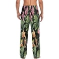 thumbnail image 3 of Tropical Monstera Leaf Men's Pajama Pants Lightweight Sleepwear Bottom Lounge Pants, 3 of 6