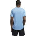 thumbnail image 2 of Adidas Men's Climalite Creator Regular Fit T-Shirt - Large, Light Blue/White, 2 of 4