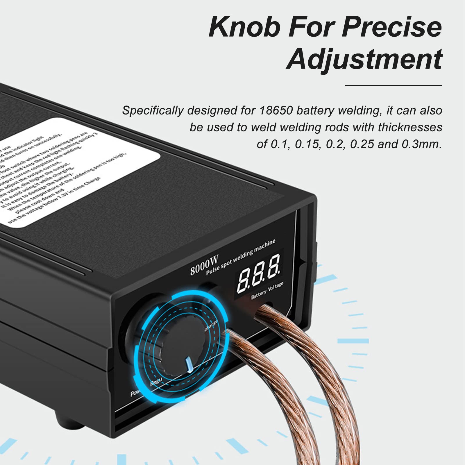 Spot Welder, Kerpu Mini Spot Welder, Portable Spot Welder Machine, Spot Welding Equipment Energy Storage 9600mAh for DIY 18650 Battery
