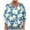 Blue, variant on Women's T-Shirts Linen 3/4 Sleeve Crewneck Gradient Color Casual Dressy Loose Comfy Tunic Tops