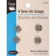 thumbnail image 2 of Dritz Sew-On Snaps 4/Pkg-Nickel-Plated Brass Size 3, 2 of 2