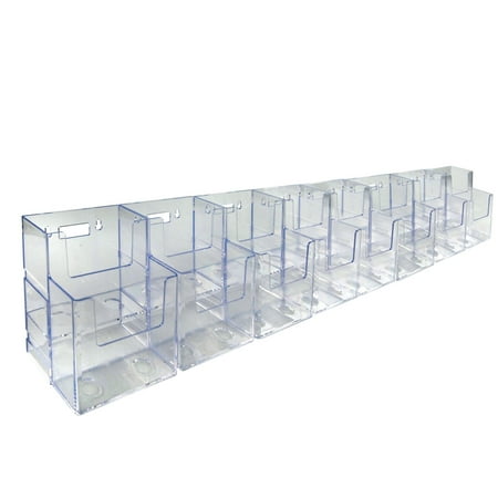 UPC: 0752830042223 | Azar Displays 252816 Two-Tiered Tri-Fold Brochure Counter Display (16 Pockets)