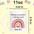 thumbnail image 3 of 77th Birthday Gifts for Women Men, 1947 77 Birthday Gifts Coffee Mug, Turning 77 Year Old Birthday Gifts, 77nd Birthday Gift Ideas Decorations, 77th Birthday Cups, 11oz, 3 of 4