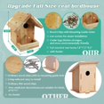 thumbnail image 4 of Kit de casita para pájaros Pontuss DIY de madera con set de pintura, 4 of 7