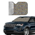 thumbnail image 3 of Kdxio Modern Excavator Print Front Windshield Sun Shade,Folding Auto Sunshade for Car Truck SUV-Medium, 3 of 7