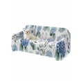 thumbnail image 2 of Blue Spring Floral Couch Cover Sofa Covers 3 Cushion Sectional Couch, Watercolor Botanical Elegant Washable Sofa Covers Slipcover Sectional Sofa Cover, Furniture Protector 71"x150", 2 of 9