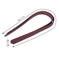 thumbnail image 3 of Sonew DIY Bag Accessories,2Pcs Bag Hand Strap Split Leather DIY Hand-Made Handbag Parts with 8 Sets Light Gold Rivet Set,Handbag Handle, 3 of 9