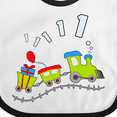 thumbnail image 4 of Inktastic 1st Birthday Party Train Boys or Girls Baby Bib, 4 of 4