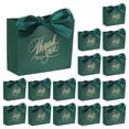 thumbnail image 1 of 36Pcs Bolsas de Regalo de Agradecimiento con Cintas Verde Oscuro para Graduación Boda Verde, 1 of 7