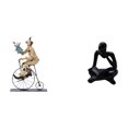 thumbnail image 1 of Figuras de payasos,Estatua de payaso,escultura,adorno de mesa,Colección de estatuillas de payasos adorables,Figura de lector abstracto,Estatua de pensador abstracto,arte,artesanías,decoraciones, 1 of 8
