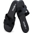 thumbnail image 2 of Getac CHANCLAS MUJER, SANDALIAS Planas con punta abierta, Suela Antiderrapante Viscoelástica PANTUNFLAS, Casuales Cómodas.,Café, 2 of 13