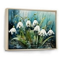 thumbnail image 2 of Designart "Forest Snowdrop Elegance I" Snowdrops Floater Framed Wall Decor, 2 of 5