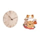 thumbnail image 5 of Reloj de pared redondo,Reloj de pared de madera maciza para decoración de sala de estar,Reloj de pared de madera para dormitorio creativo,Reloj de pared,Reloj de pared silencioso para amantes, 5 of 8