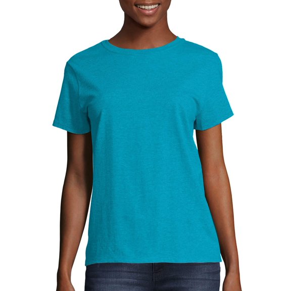 Hanes Women's Relaxed Fit Authentic Essentials Crewneck T-Shirt