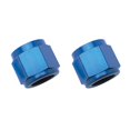 thumbnail image 1 of Russell 660580 Accesorios de tuerca de tubo de aluminio anodizado azul -8AN - Paquete de 2, 1 of 1