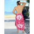 thumbnail image 2 of HAPPY BAY Men's Standard Casual Sarong Long Pareo Beach Wrap One Size Peach, Tie Dye Summer Vacation Party, 2 of 4