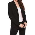 thumbnail image 2 of MOA COLLECTION Women's Casual Lightweight Blazer Jacket-Long Sleeves Open Front, 2 of 4