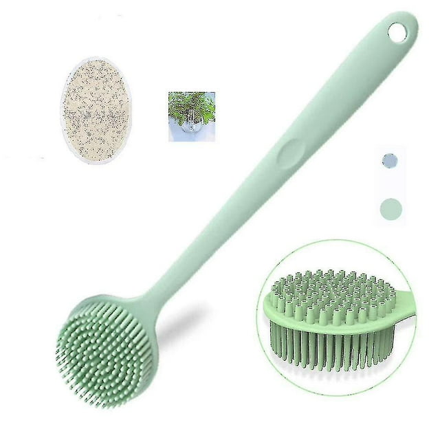 Silicone Body Brush, Back Brush Bath Brush Set Body Brush Silicone Bath Brush