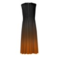 thumbnail image 5 of Maxi Maxi Robe, Robe Sans Manches Dégradé Mode Décontractée avec Col en V Robe Maxi Bohème, Robes d'Été pour Femmes, 5 of 5
