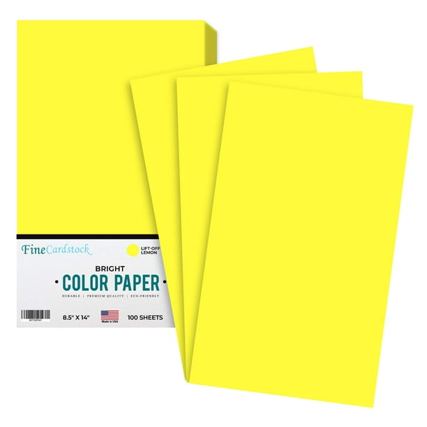 Papel de color S, impresión superfina, 8.5 x 14 pulgadas, 100 hojas