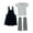 Noir, variante sur HILABEE Salopette et Shortall à l'Échelle 1/6 pour Figurines d'Action 12 Pouces Noir