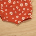 thumbnail image 3 of Vedolay Girl Summer Short Sets Girl's Summer 2 Piece Outfit Floral Off Shoulder Short Sleeve Top and Shorts Set,Red 9-12 Months, 3 of 5