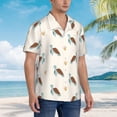 thumbnail image 2 of Lsque Sea Turtle pattern Hawaiian Shirt for Men, Unisex Summer Beach Casual Short Sleeve Button Down Shirts-Small, 2 of 9