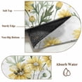 thumbnail image 6 of Runner Rug 2'x6', Yellow Spring Floral Washable Non-Slip Hallway Runner Rugs, Summer Daisy Botanical Flowers Bedside Rugs Floor Mats Carpet Runners for Kitchen Bathroom Laundry Room, 6 of 8