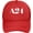 Red, variant on A24 Logo Baseball Cap Polyester Cowboy Hat Fashionable for Man Woman Adjustable