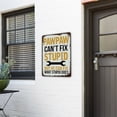 thumbnail image 2 of Vintage metal sign "PAWPAW Can't Fix But He Can Fix What Does" Decorative Sign Poster Wall Art Aluminum 12x8inch for Home Office Garage Man Cave Signs, 2 of 6
