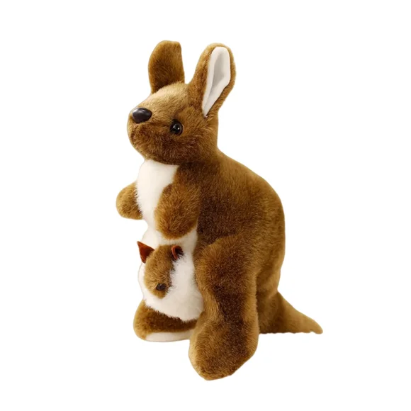 Juguete de Peluche Mediano Marrón -11 Inch Kangaroo Plush Animal de Peluche - Lindos Peluches de Kangaroo Mom