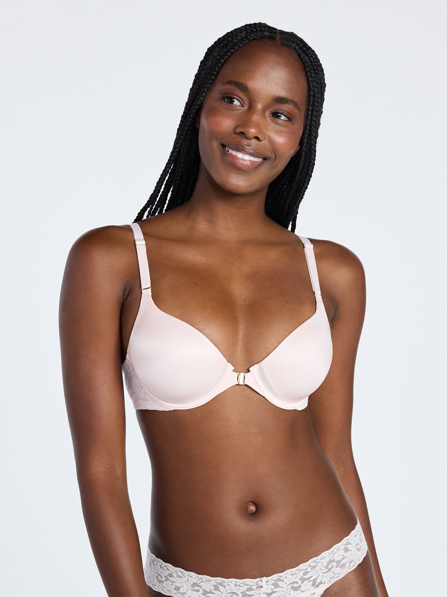 Joyspun Women's Add 2 Sizes Lace Push-Up Bra, Sizes 32A-38C