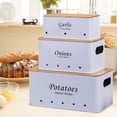 thumbnail image 4 of Luzkey Storage Box Storage Container Leakproof Sturdy Produce Saver Box Food Jar Storage Bucket for Dorm Cabinet Hotel Home Use Shop White, 4 of 5