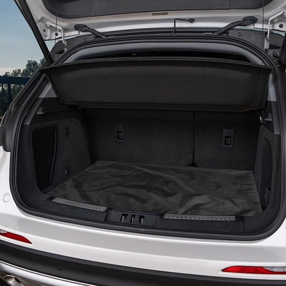 MERRYHAPY Black Oxford Cloth Car Trunk Mat Cargo Protector Pad Non- Boot Liner 1 Piece