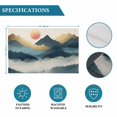 thumbnail image 6 of Abstract Sun Mountain Scenery Placemats Set of 4,Wipeable Washable Table Mats for Dining Tables, Retro Gradient Art on Linen Place Mats for Kitchen Event Party Tabletop Decor, 6 of 9