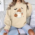 thumbnail image 5 of Enjoytime Halloween Womens Sweatshirts Ghost Graphic Pullover Crew Neck Sweatshirts Fall Casual Cute Long Sleeve Tops, 5 of 7