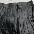 thumbnail image 5 of Ceisia Men Solid PU Leather Pleated Kilt Scottish Festival Casual Mini Skirt With Adjustable Belt Black XL Gift, 5 of 6