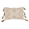 thumbnail image 6 of Bloomingville Cotton Slub Lumbar Pillow with Embroidery, Tufting and Jute Tassels, Natural, 6 of 6