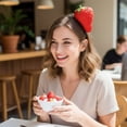 thumbnail image 5 of vlrwzc Simulated Food Hair Hoop Funny Kawaii Fruit Vegetable Headwear Novelty Strawberry Fancy Dress Hair Bands for Halloween Party, 5 of 7