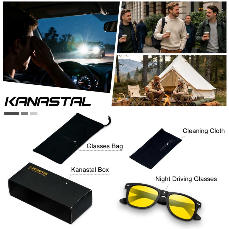 Kanastal Photochromic Night Driving Glasses, UV400 photo 3