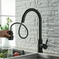 thumbnail image 4 of New Nickel Brushed Single Handle Pull Out Sprayer Kitchen Sink Faucet W/Cover - Silver, 4 of 7