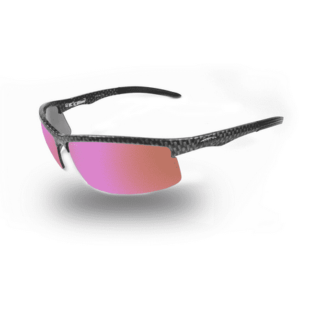 ICICLES Cylinder HD Road Lens Mirror Lens Sunglasses with Carbon Fiber (Best Carbon Road Frame For The Money)